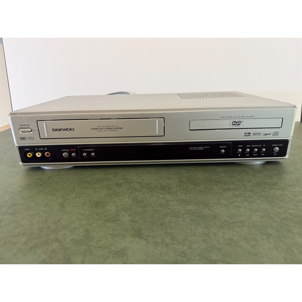 Daewoo DV6T844B DVD Player VCR Combo 6 Head Hi-Fi Stereo VHS BOTH WORK GREAT